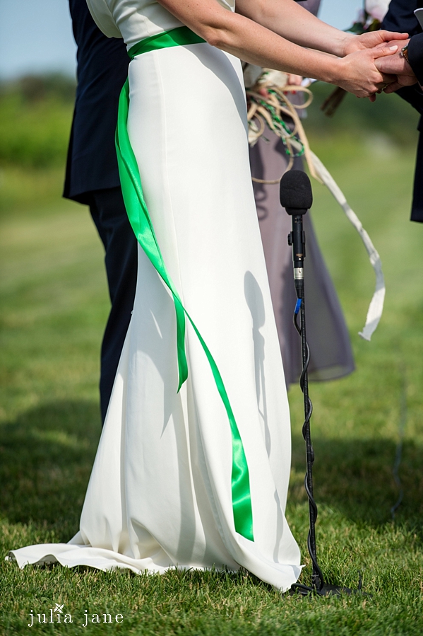 green and white wedding details by connecticut wedding photographer julia jane studios